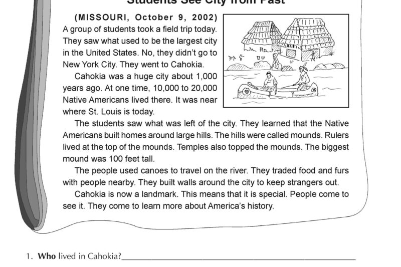 News Article Reading Comprehension Worksheets