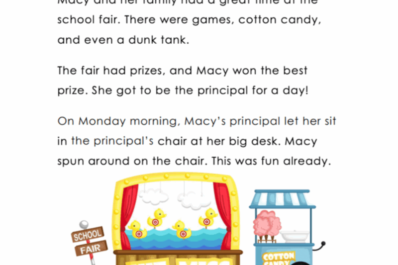 Reading Comprehension Worksheet K5learning.Com