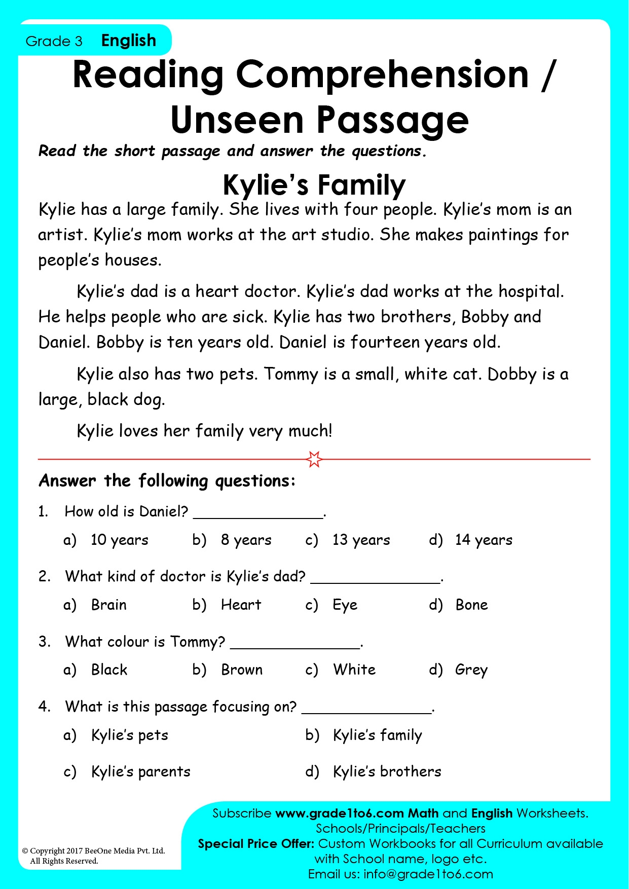 Reading Comprehension Worksheets Grade 10 Pdf