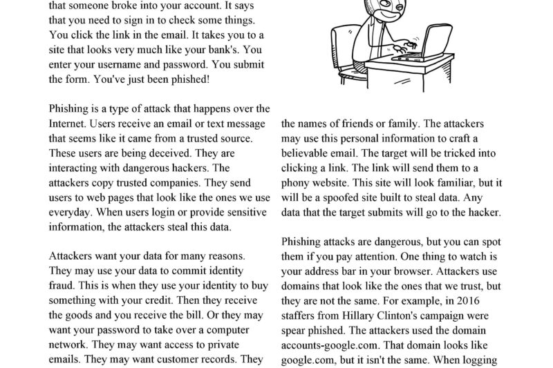 One Page Reading Comprehension Worksheets