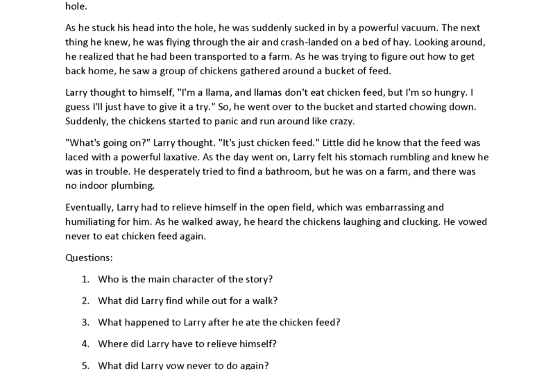 Reading Comprehension Worksheets Grade 10 Pdf
