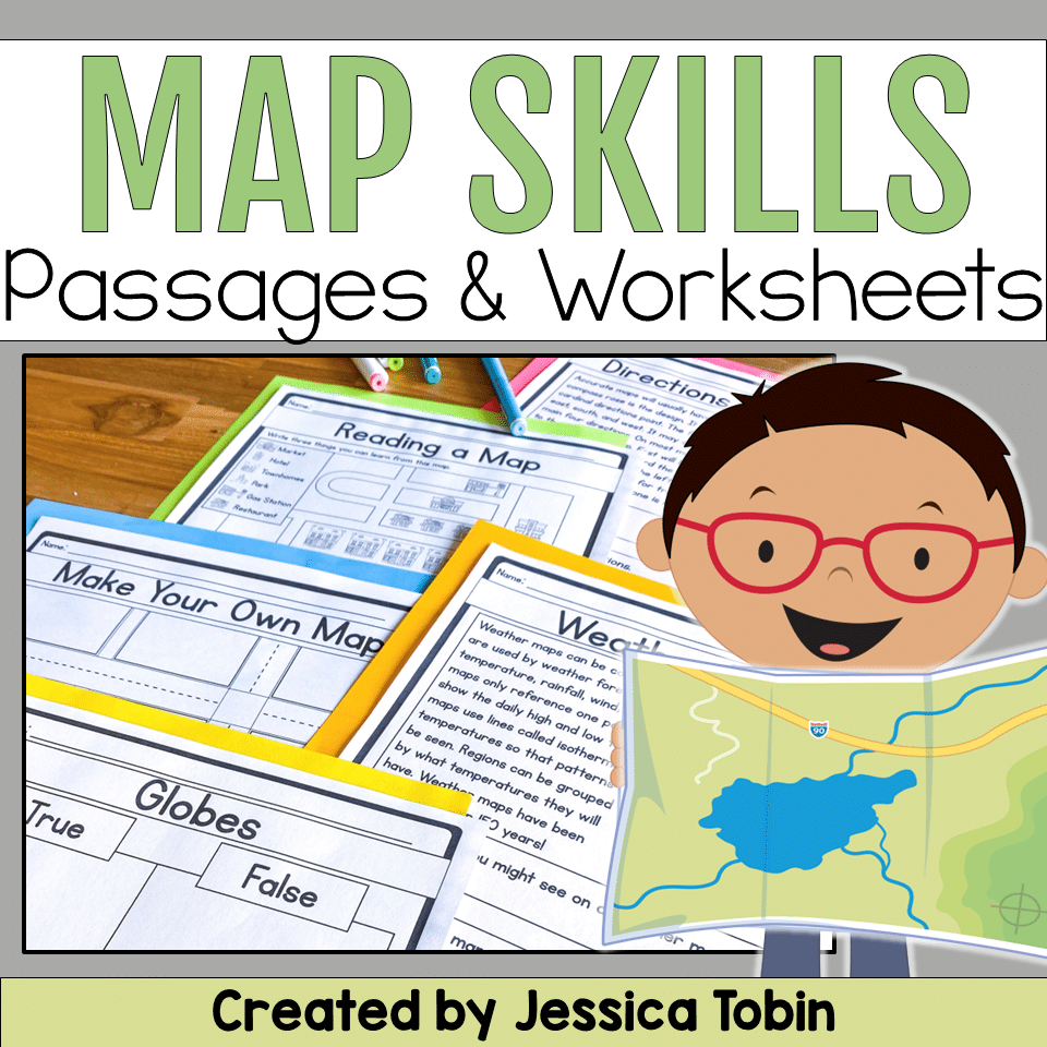 Reading Comprehension Worksheets Map