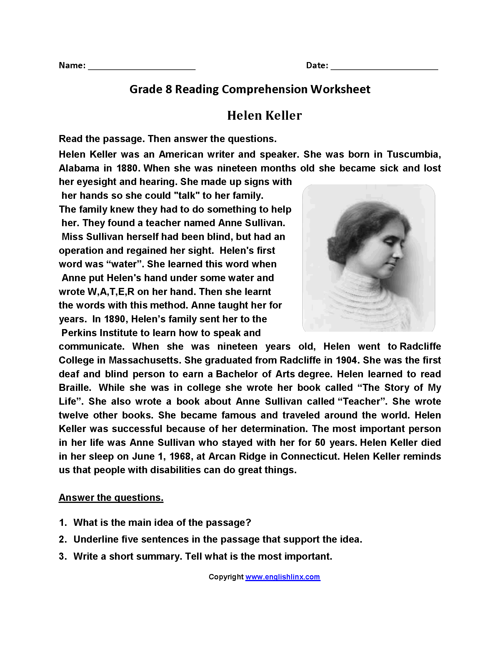 Reading Worksheets Eighth Grade Reading Worksheets Worksheets Library Reading Worksheets Eighth Grade Reading Worksheets Worksheets Library
