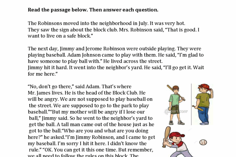 Reading Street 3rd Grade Comprehension Worksheets