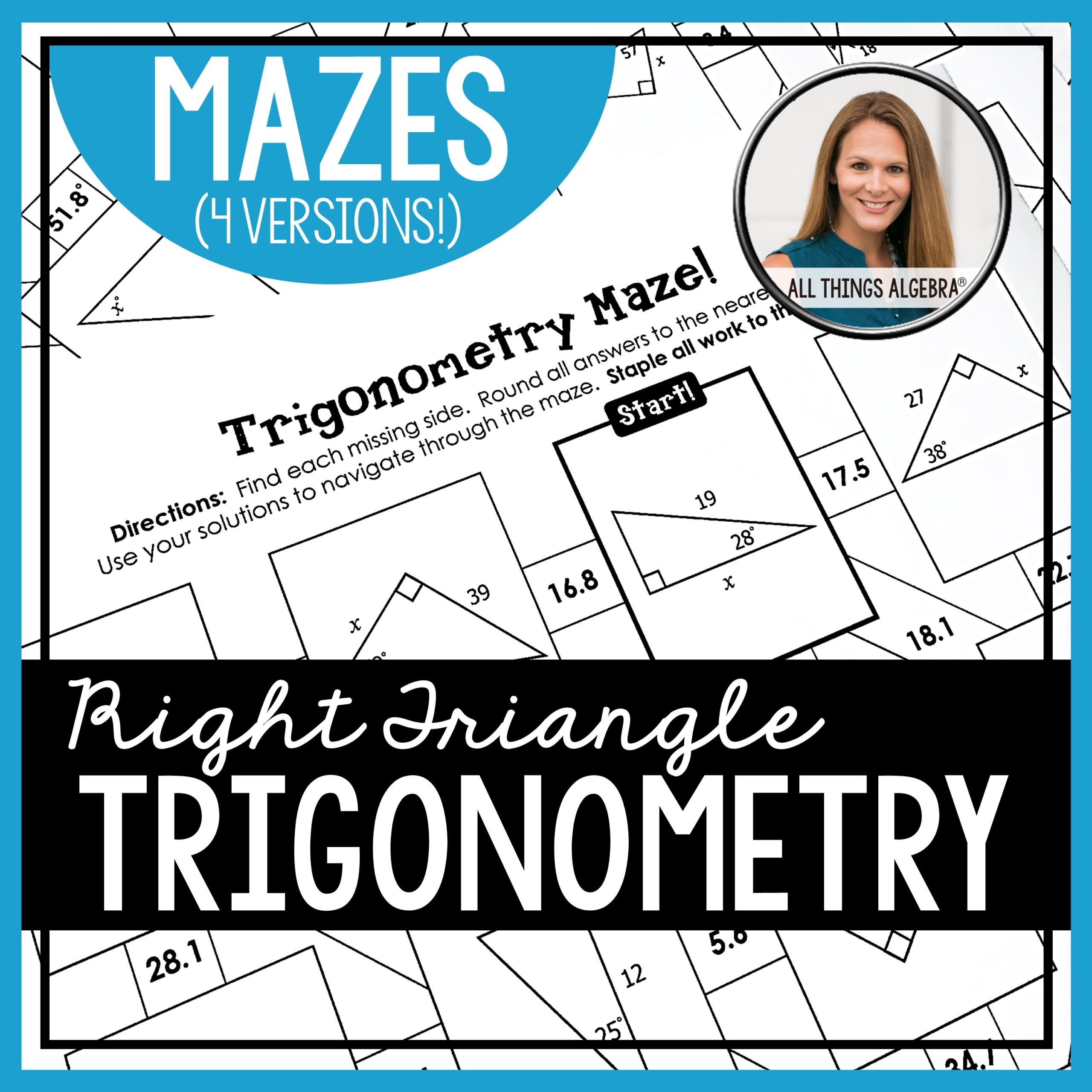 Right Triangle Trigonometry Mazes