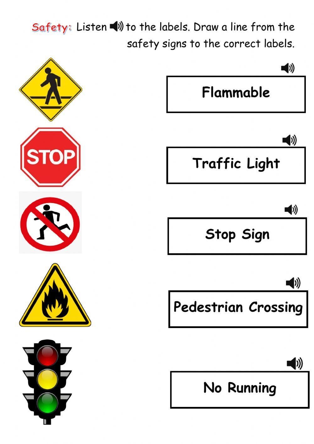 Safety Signs Worksheet Live Worksheets Worksheets Library