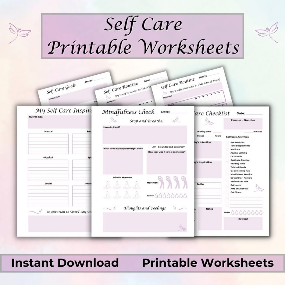 Self Care Printable Sheets