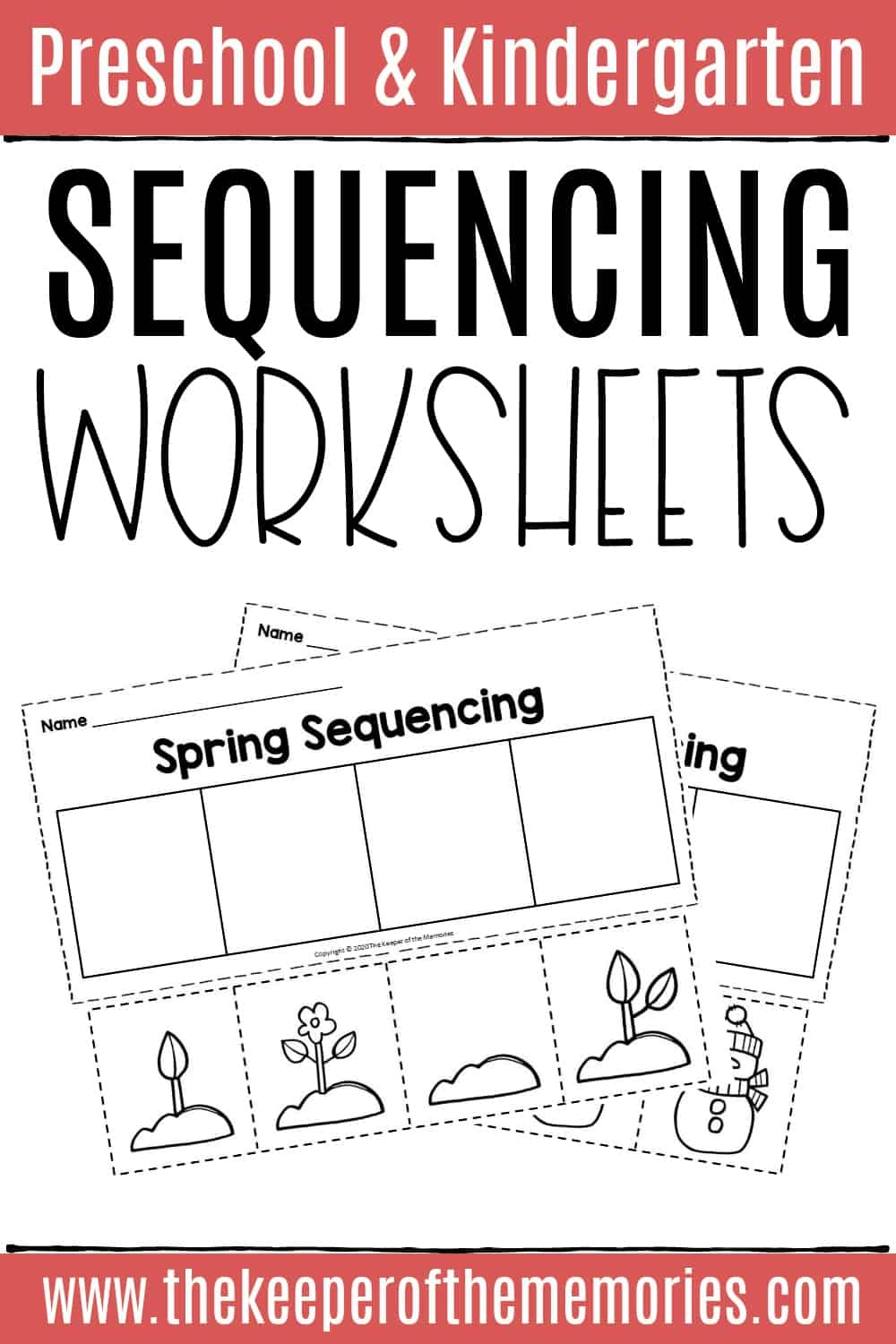 Sequence Worksheets For Kindergarten The Keeper Of The Memories