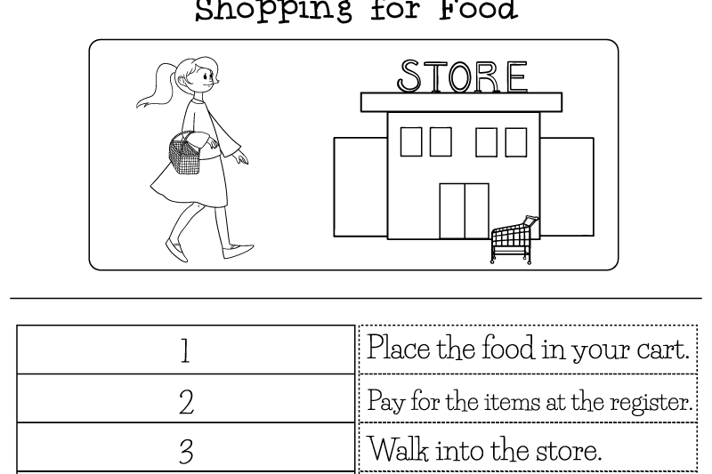 Sequencing Worksheet Kindergarten Free