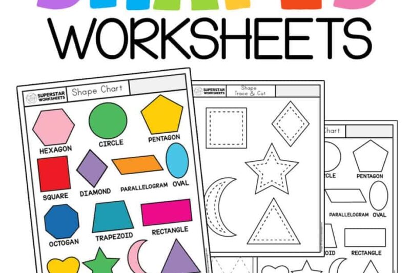 Free Printable Worksheets Shapes