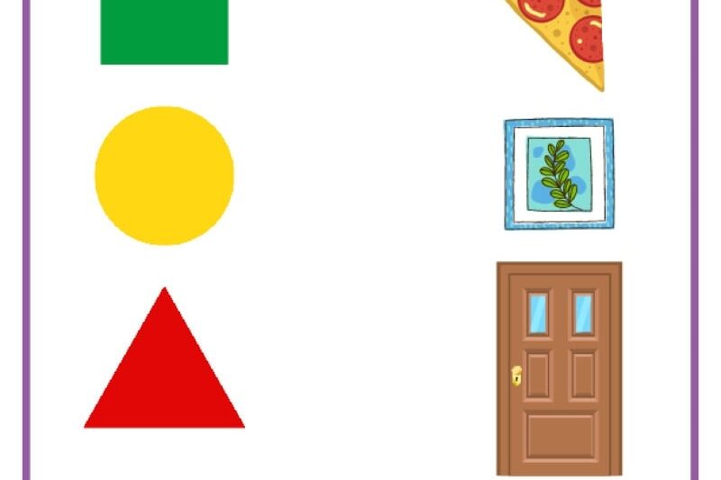 Printable Matching Shapes For Preschool