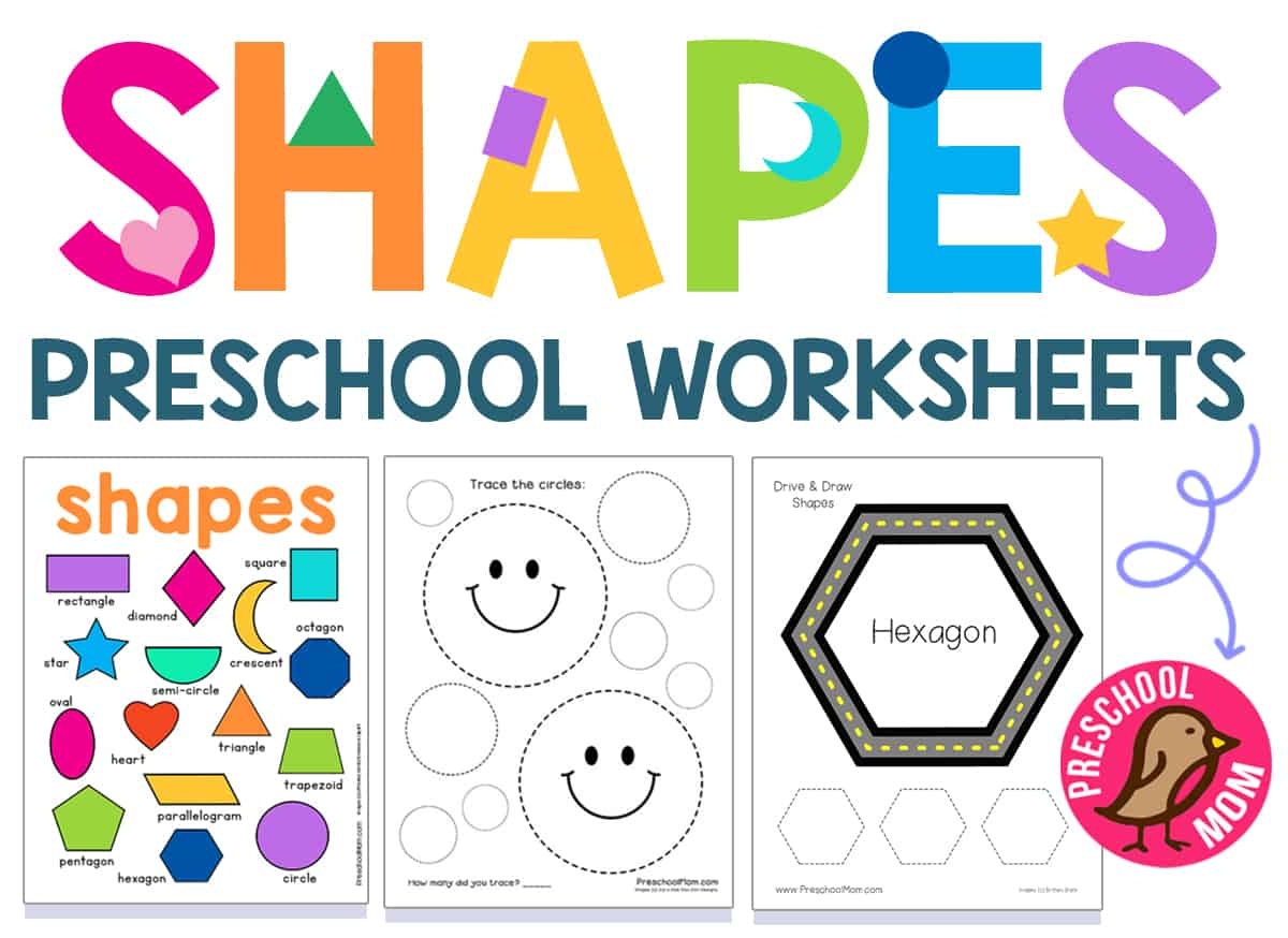 Printable Kindergarten Worksheets Shapes
