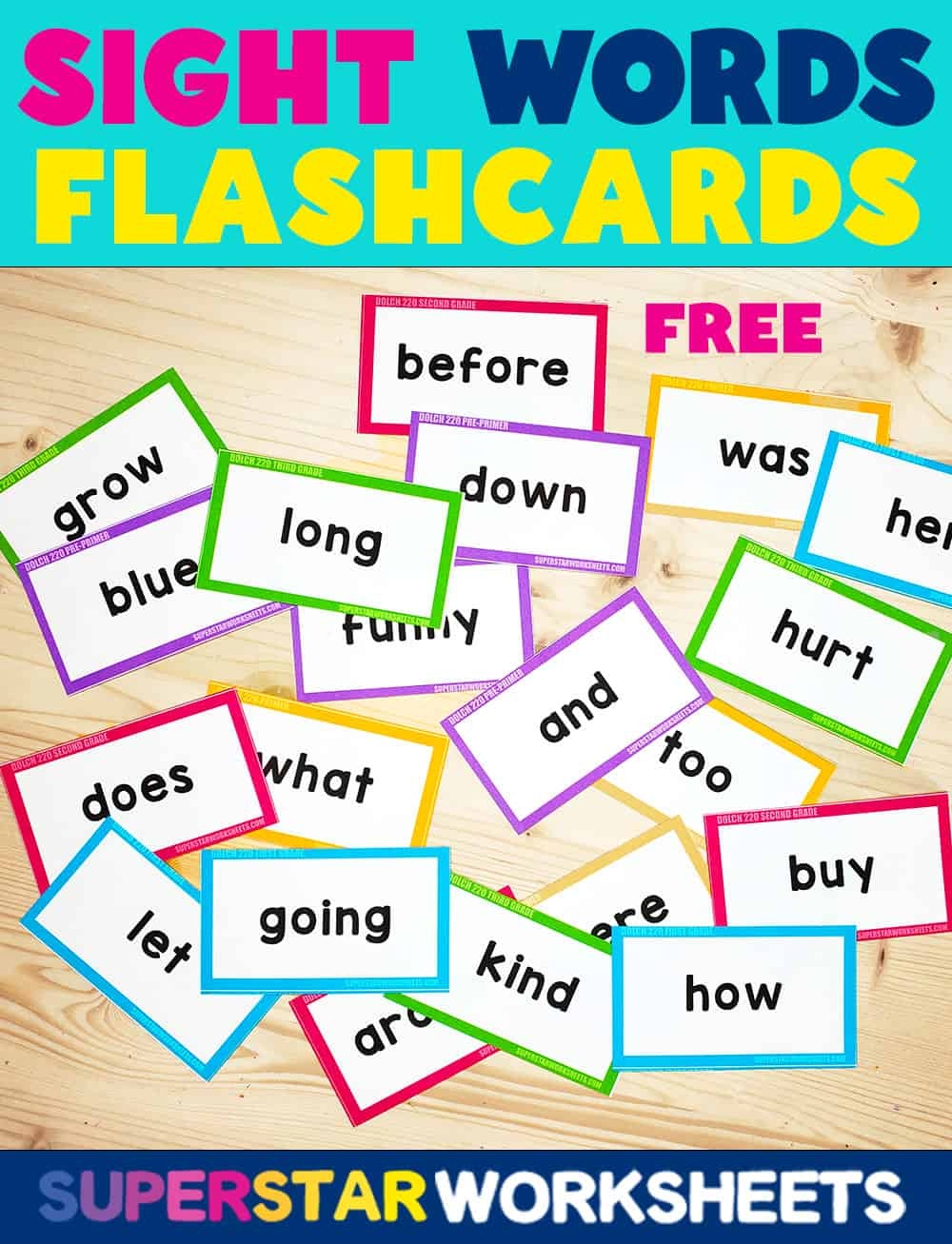 Free Printable Preschool Flashcards