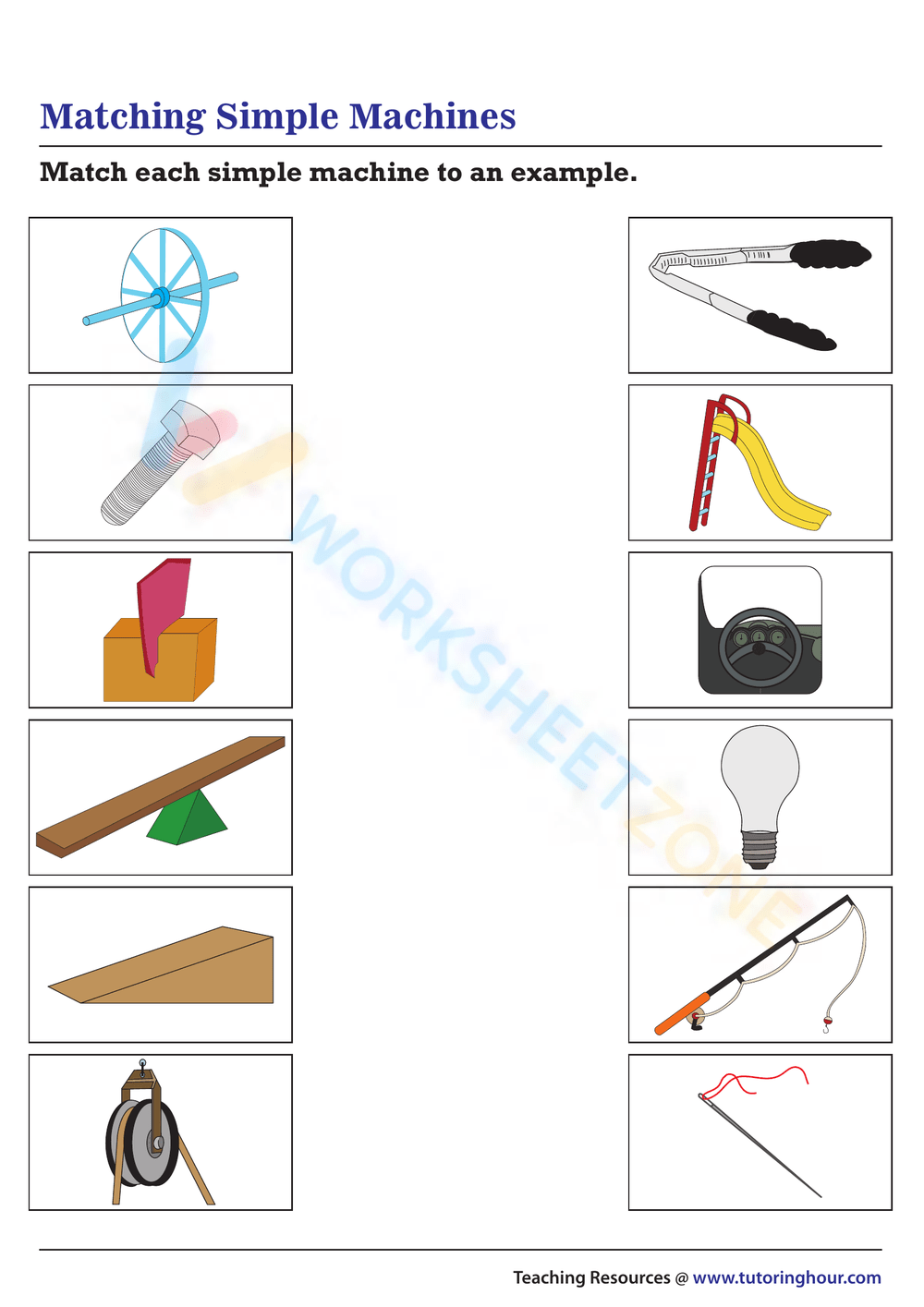 Simple Machines Worksheets Free Printables