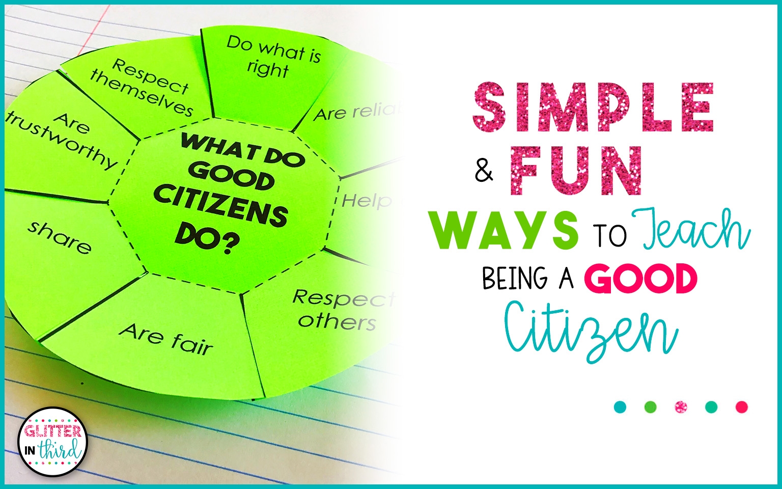 SIMPLE U0026 FUN Ways To Teach Being A Good Citizen For Kids Glitter 