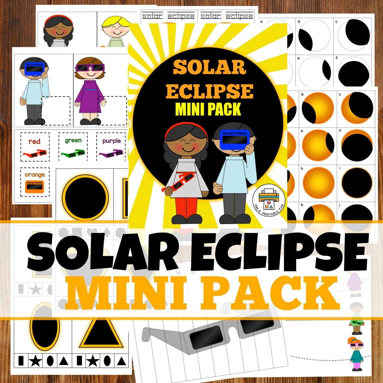 Solar Eclipse Activities For Preschoolers Printable