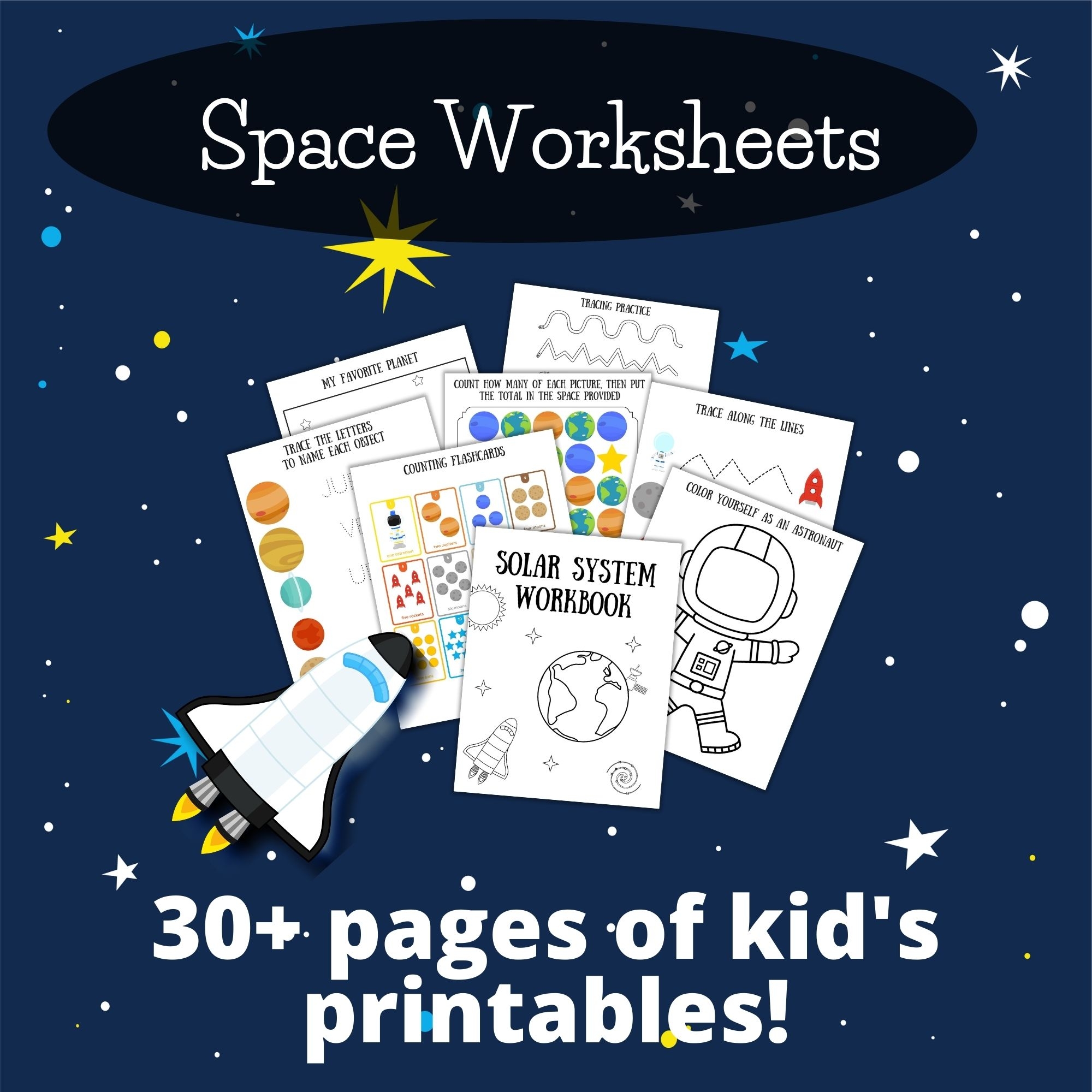 Space Worksheets For At Home Learning