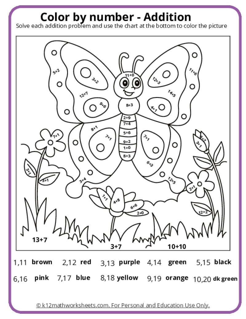 Spring Math Worksheets