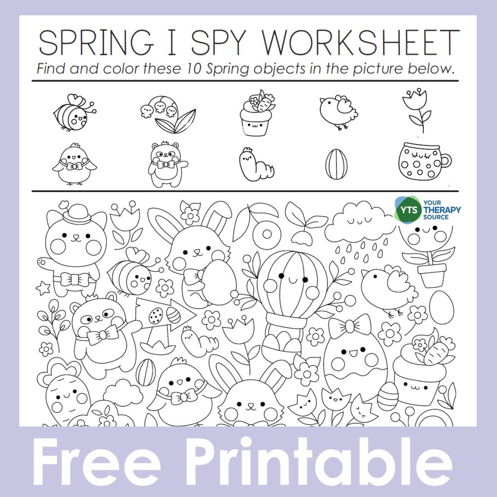Free Printable Spring Worksheets For Kindergarten