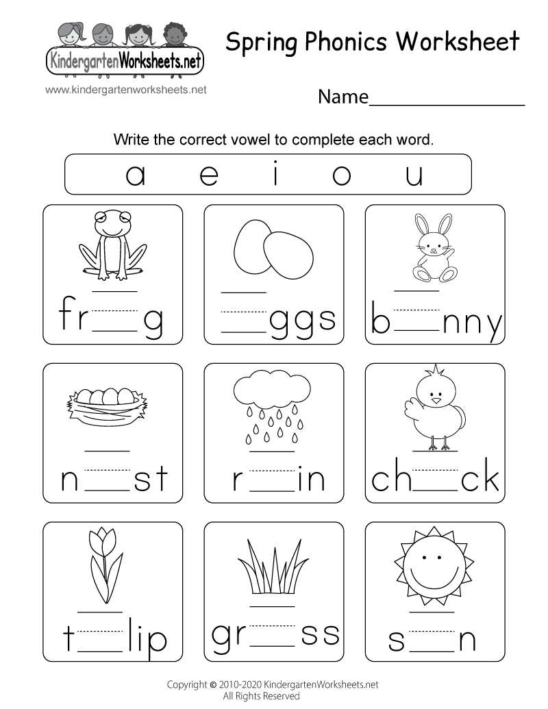 Spring Free Printable Worksheets