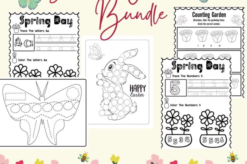 Printable Preschool Spring Worksheets