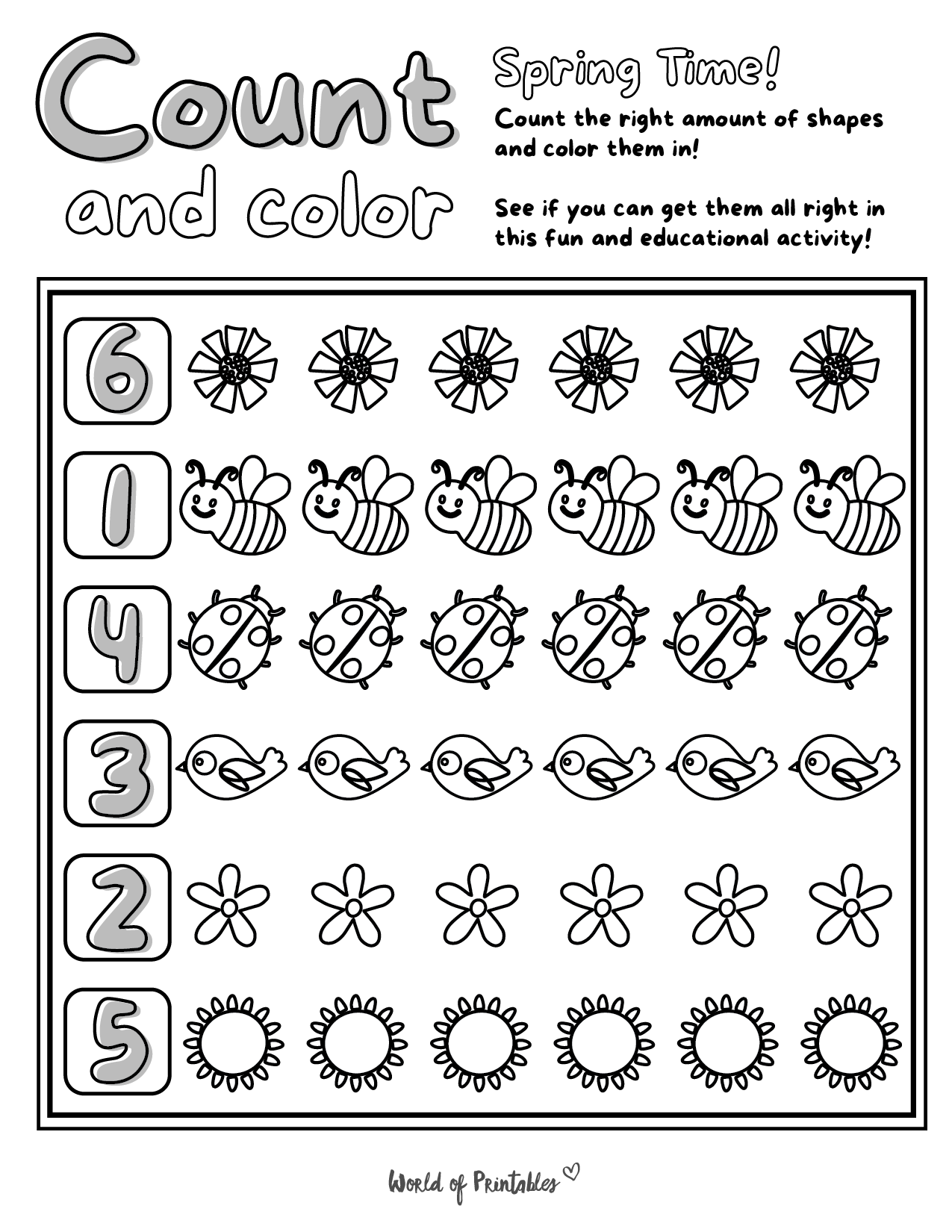 Spring Worksheets For Kindergarten ELA And Math Common Core Worksheets Library