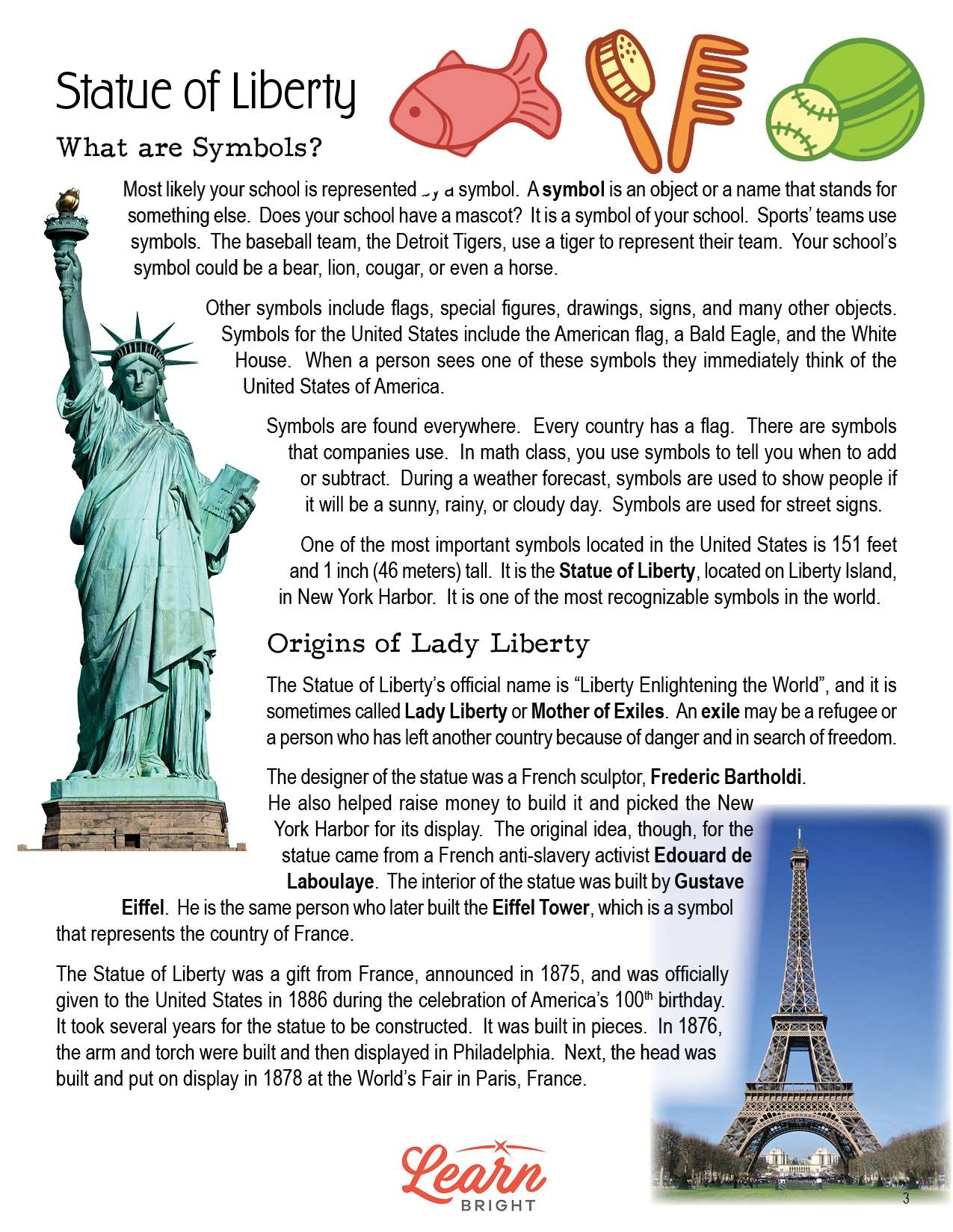Statue Of Liberty Free PDF Download Learn Bright
