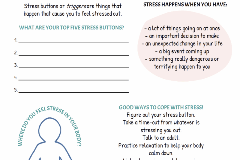 Free Printable Stress Worksheets