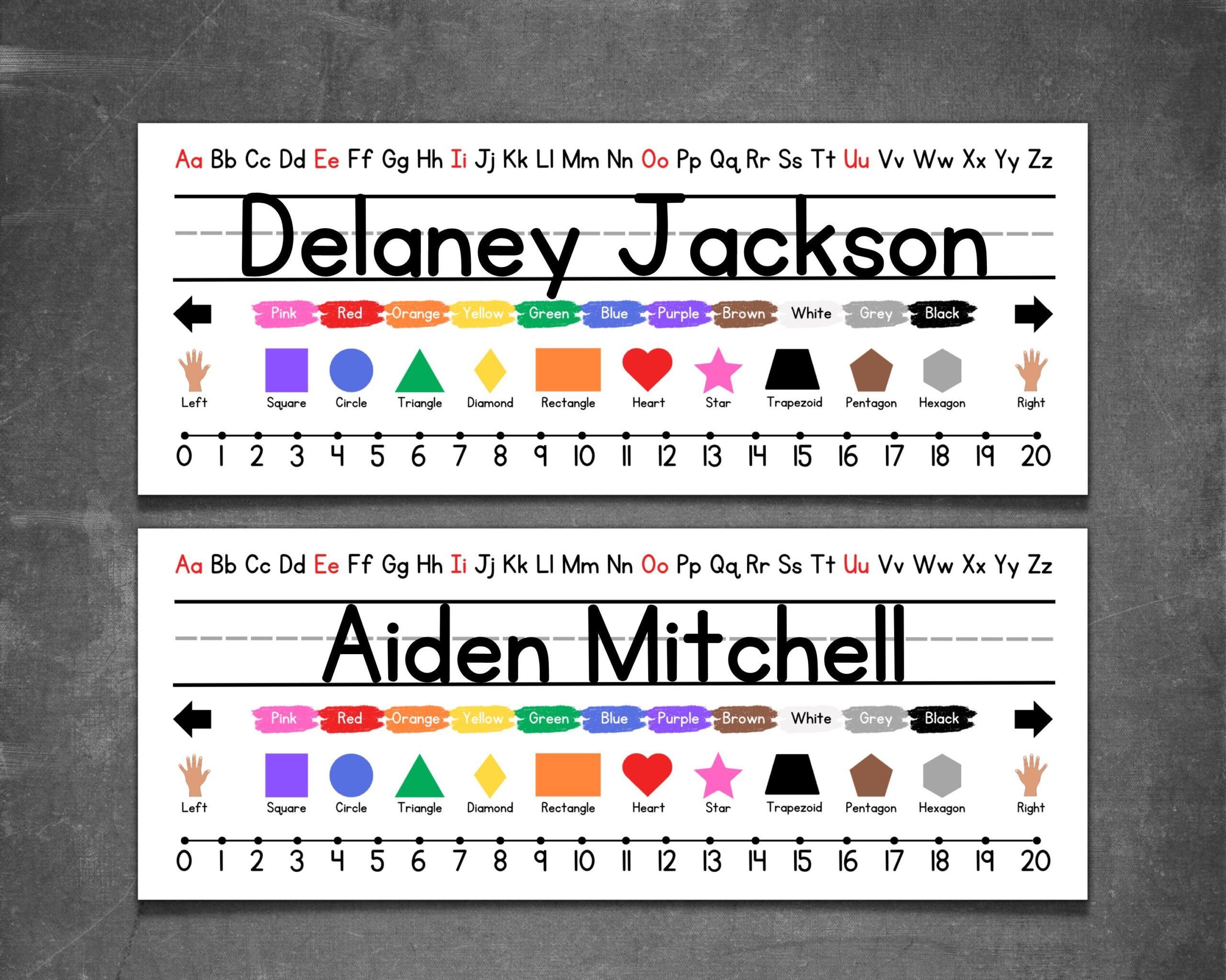 Printable Table Name Tags Preschool