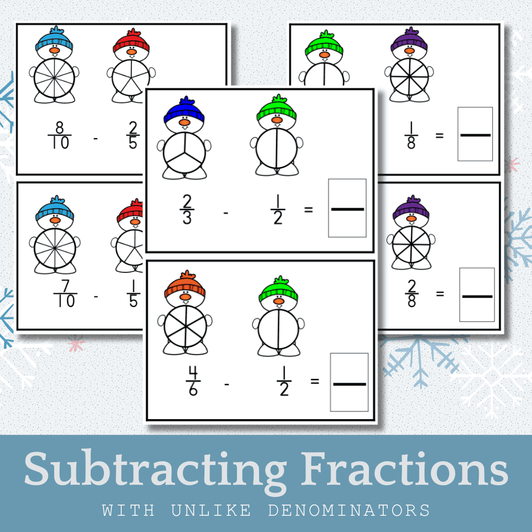 Free Printable Subtracting Fractions Worksheets