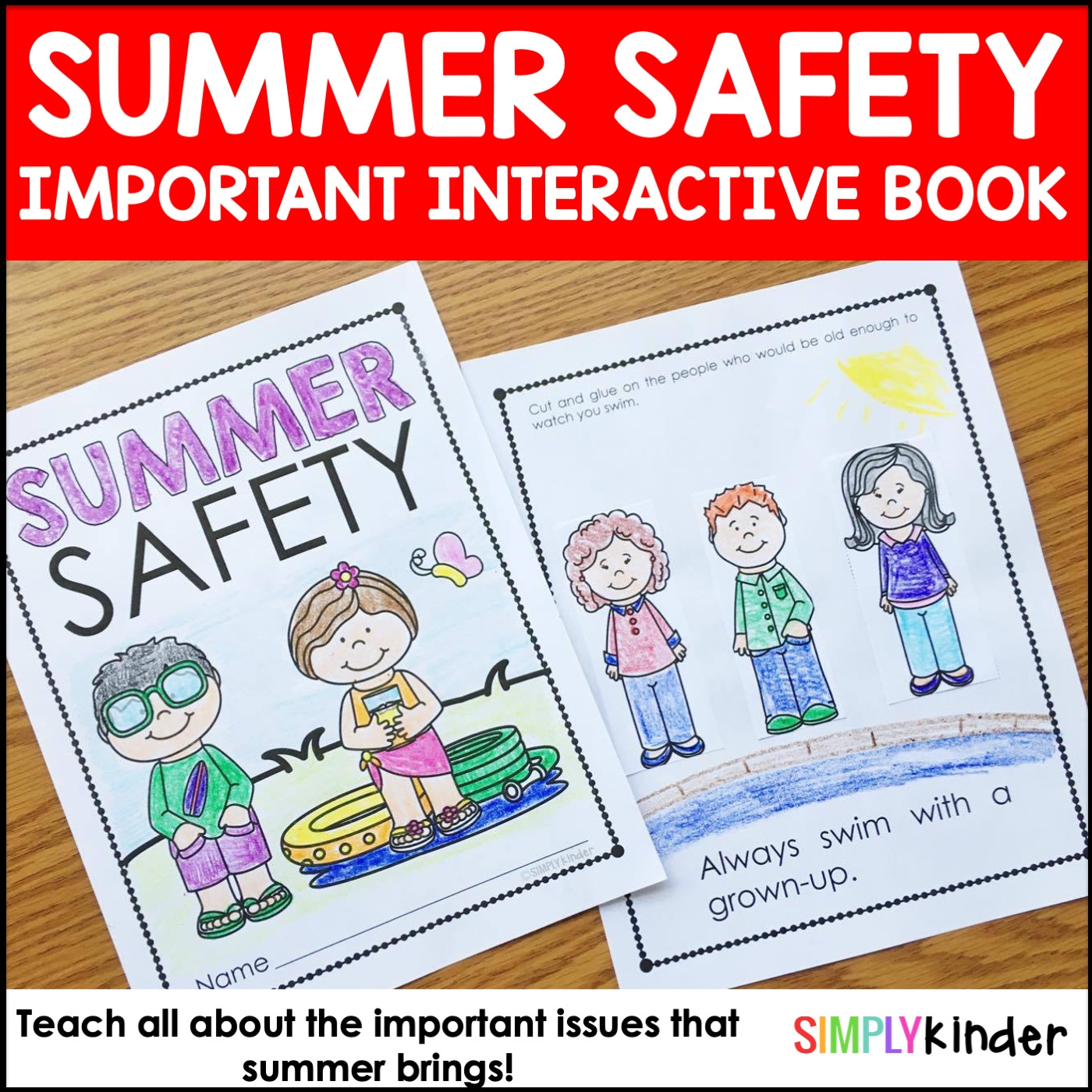 Summer Activities Summer Safety Book Summer Activity Pages For 