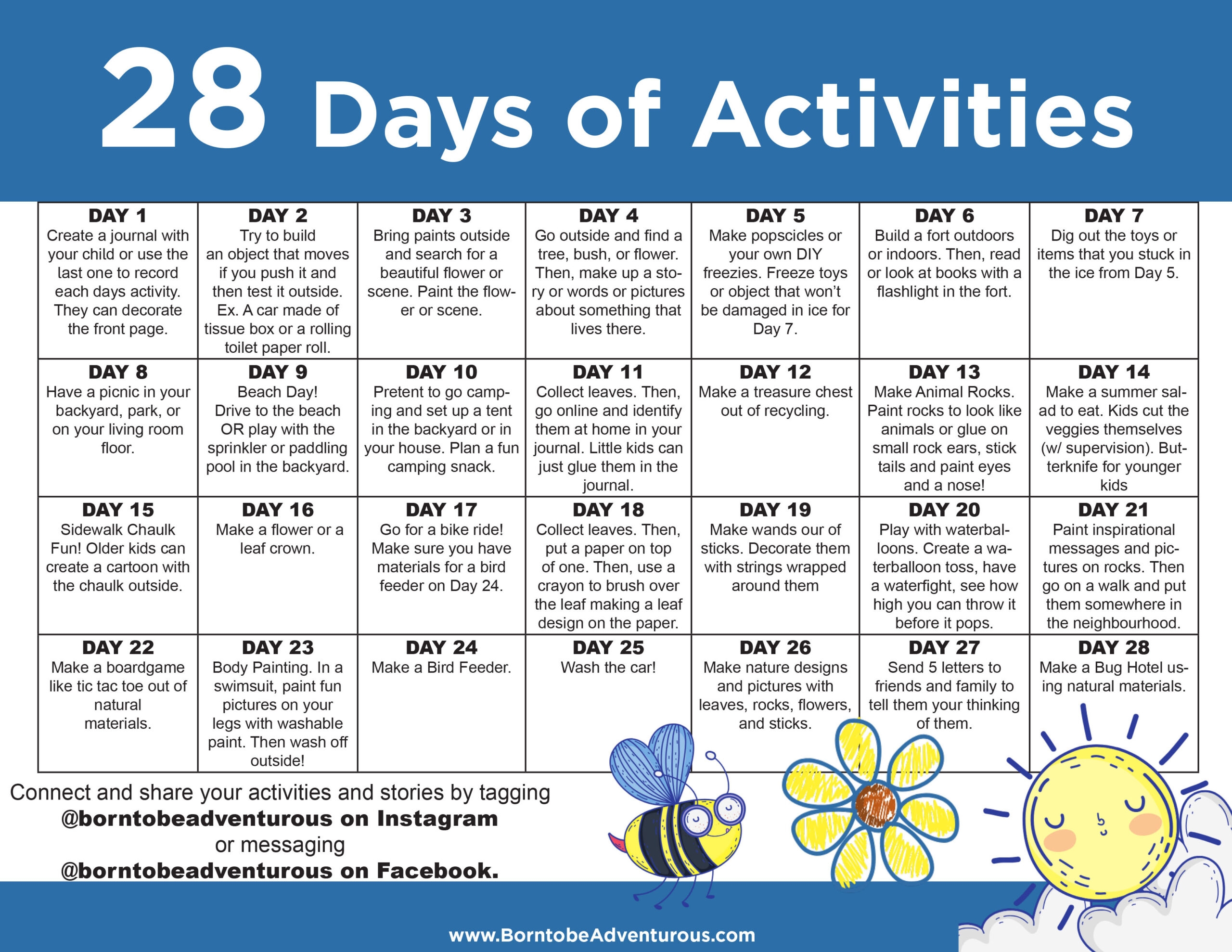 Printable Summer Activities For Preschoolers