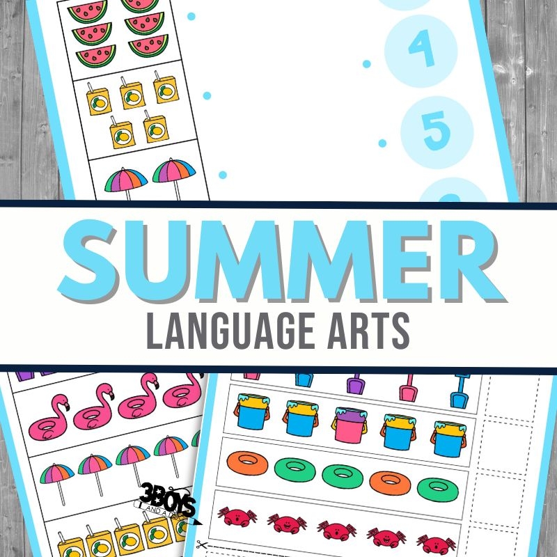 Summer Language Arts Activities For Preschoolers 3 Boys And A Dog