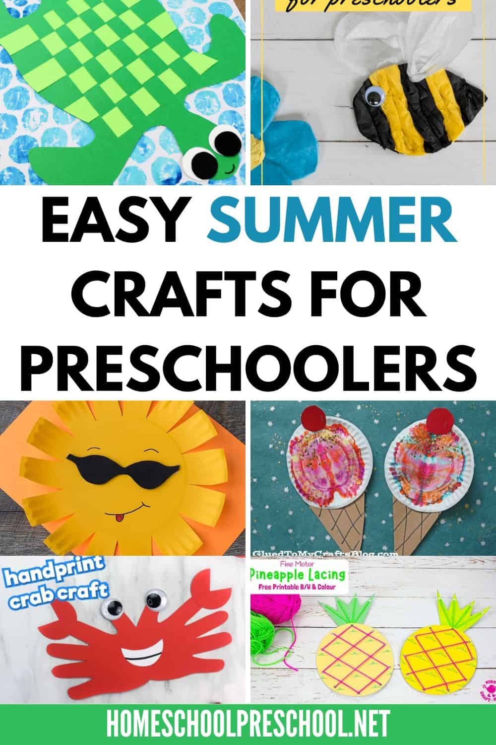 Printable Summer Crafts For Preschoolers