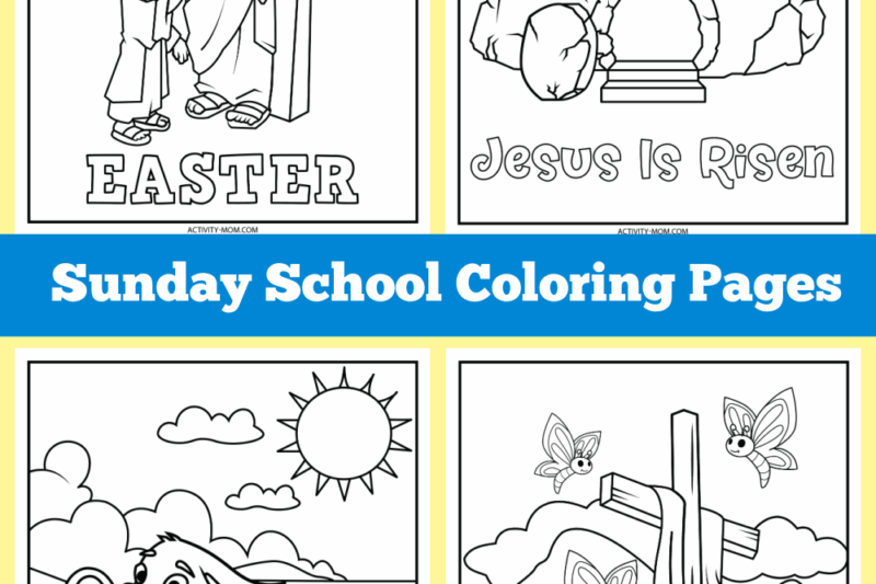 Preschool Sunday School Printables Free