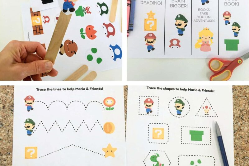 Free Printable Super Mario Worksheets