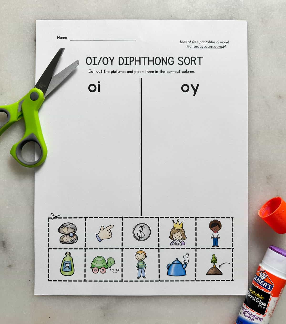 Teaching Diphthongs OI And OY With Free Printable Literacy Learn