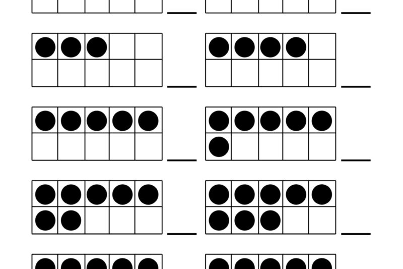 Free Printable Tens Frames Worksheets