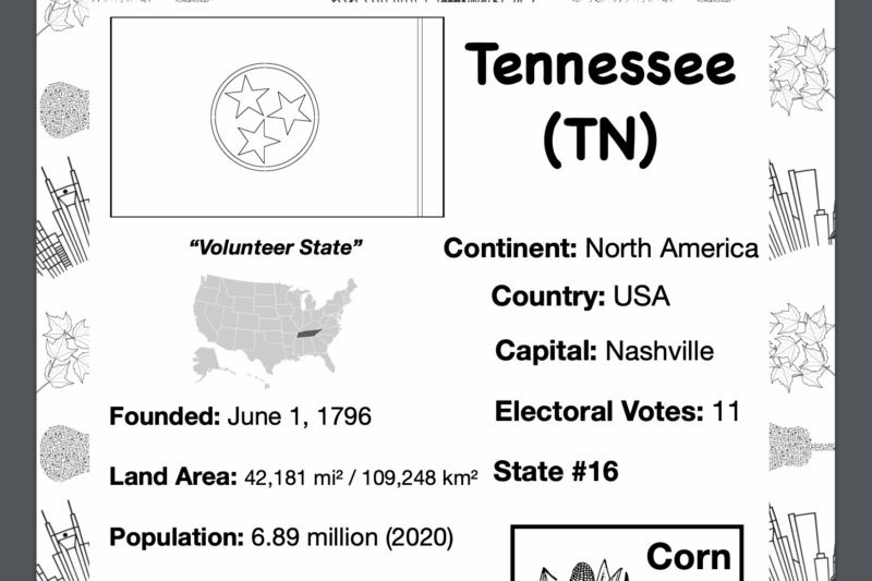 Free Printable Tennessee History Worksheets