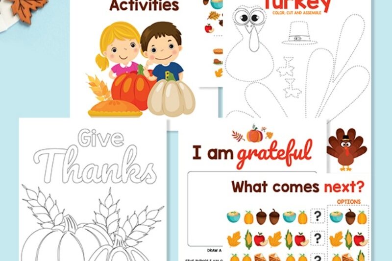 Preschool Thanksgiving Activities Free Printable