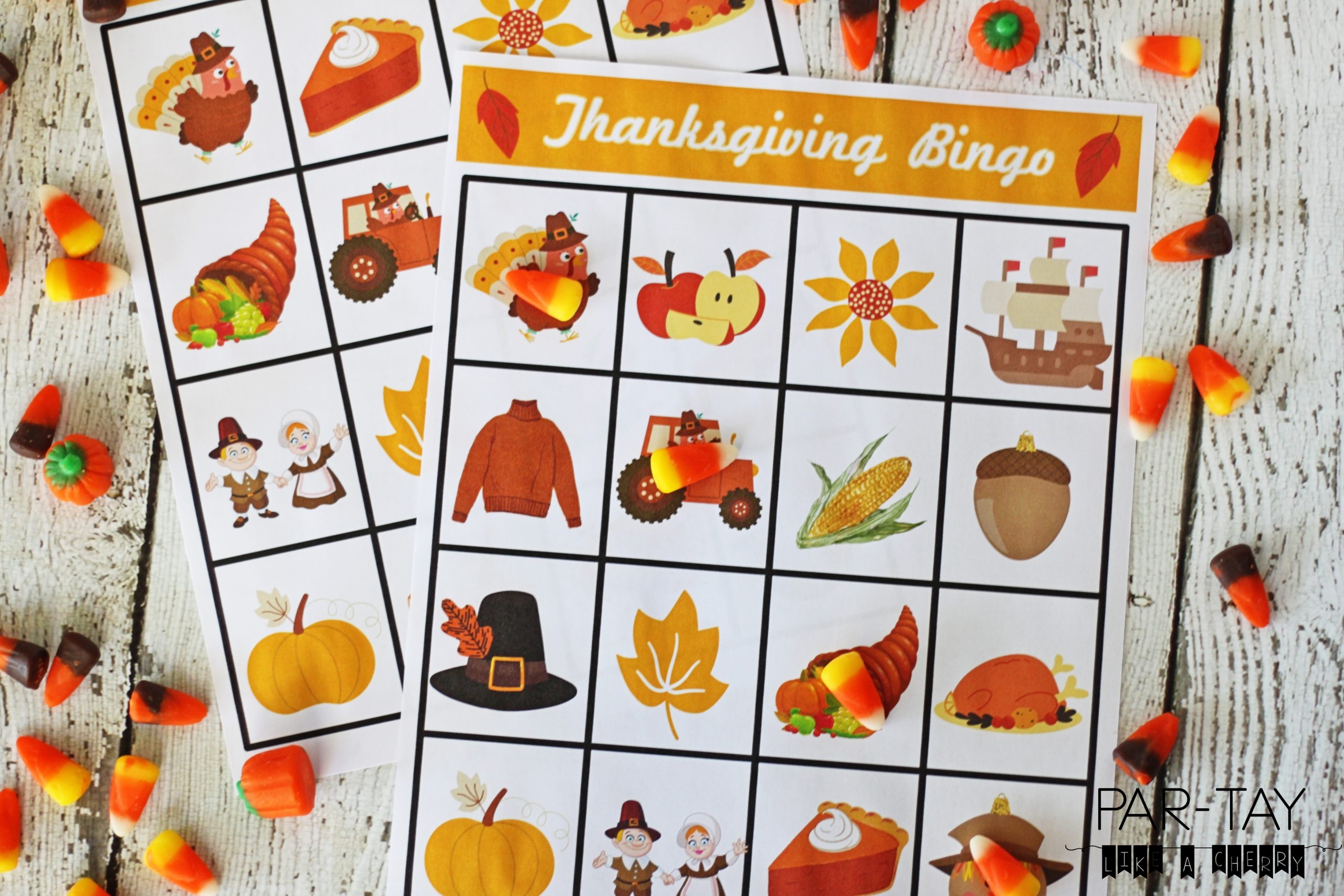 Printable Thanksgiving Bingo For Preschoolers