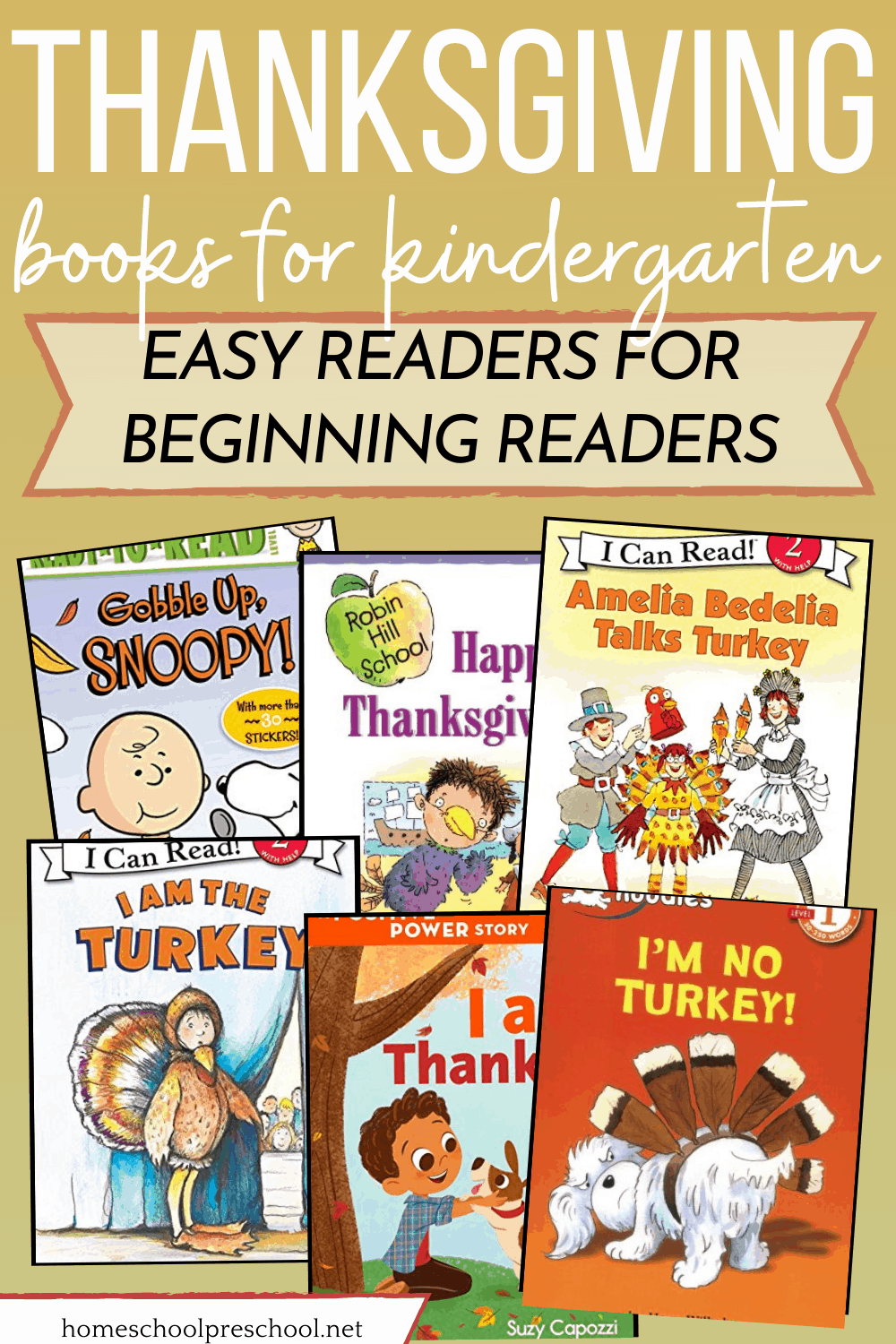 Thanksgiving Emergent Readers Printables For Preschoolers