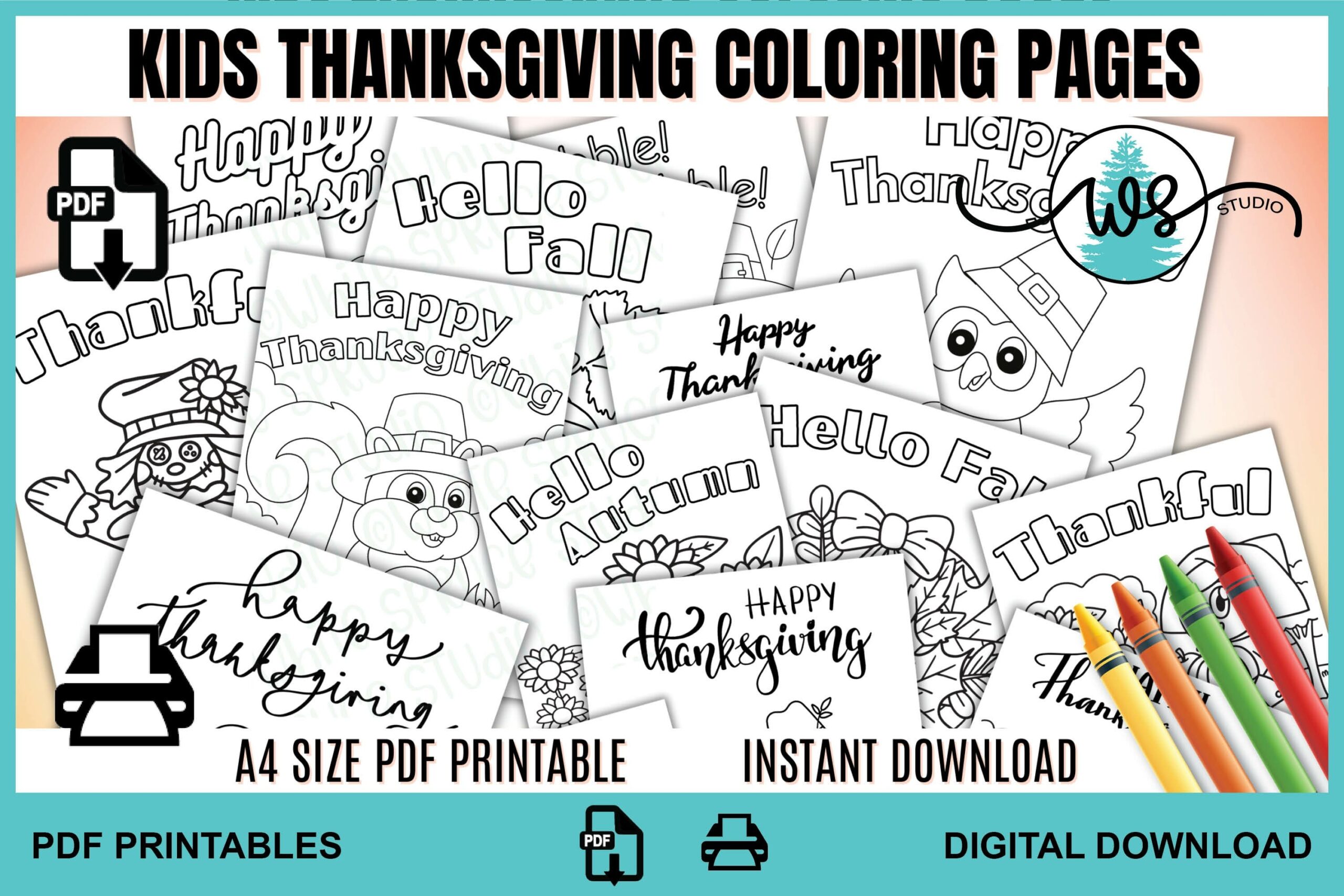 Thanksgiving Coloring Pages For Kids Printable Thanksgiving