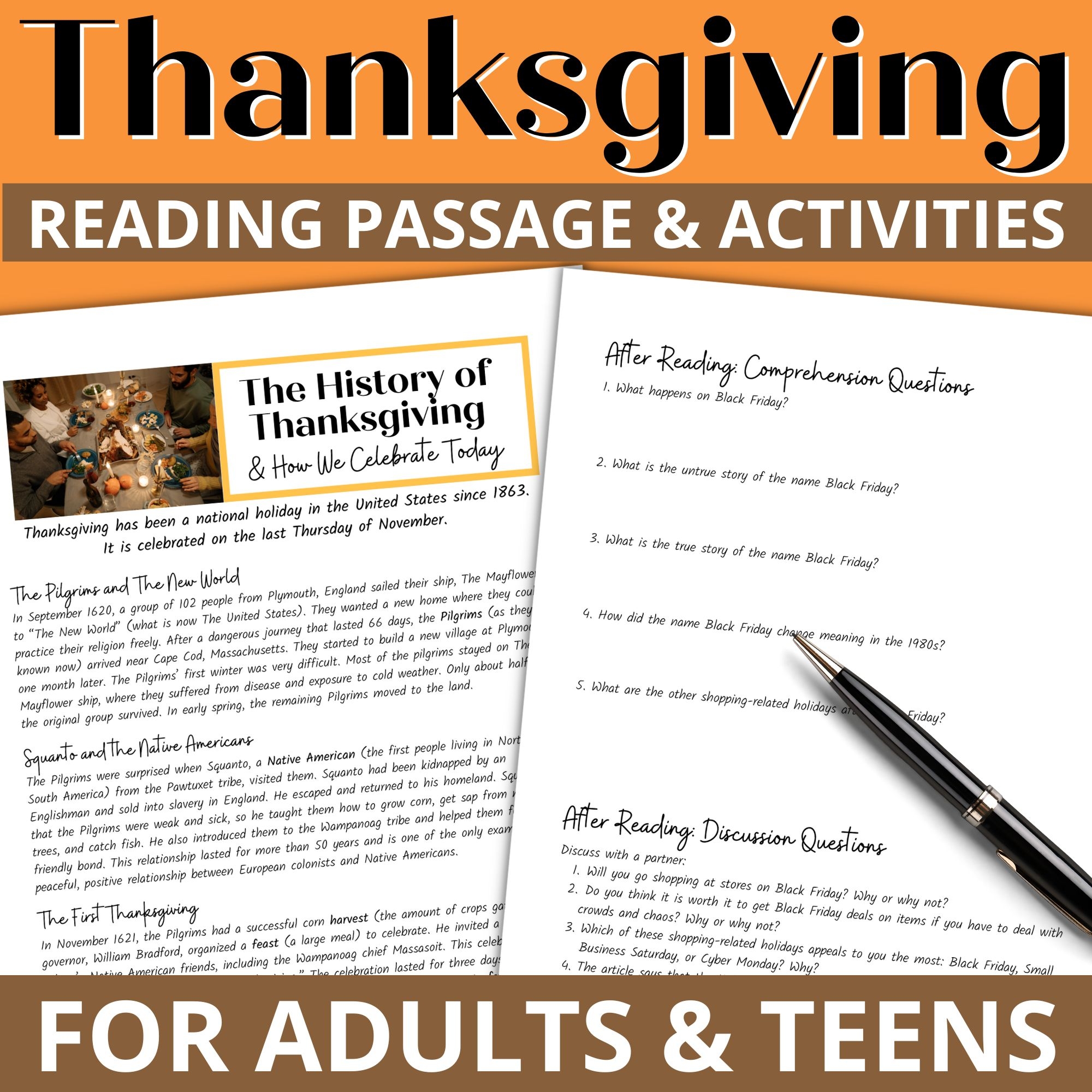 Free Printable Thanksgiving Reading Comphension Worksheets Free Printable Thanksgiving Reading Comphension Worksheets
