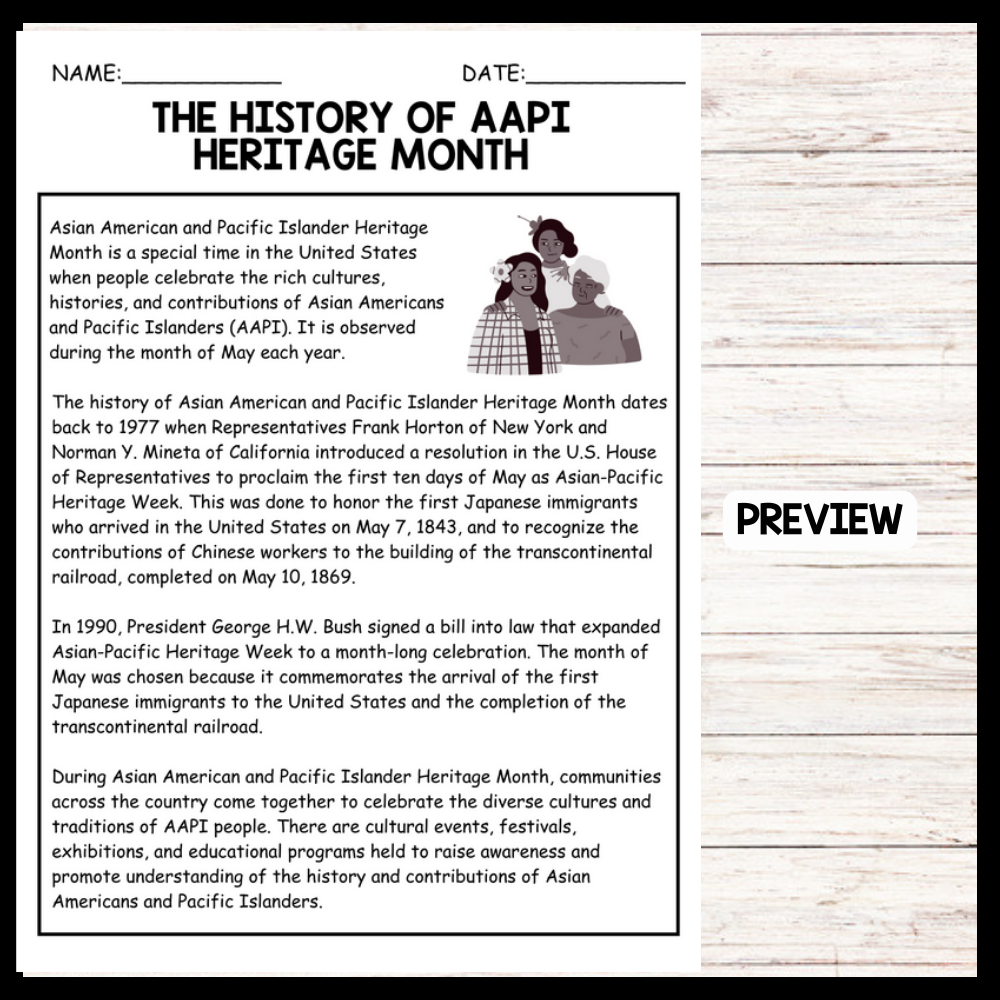 THE HISTORY OF AAPI HERITAGE MONTH