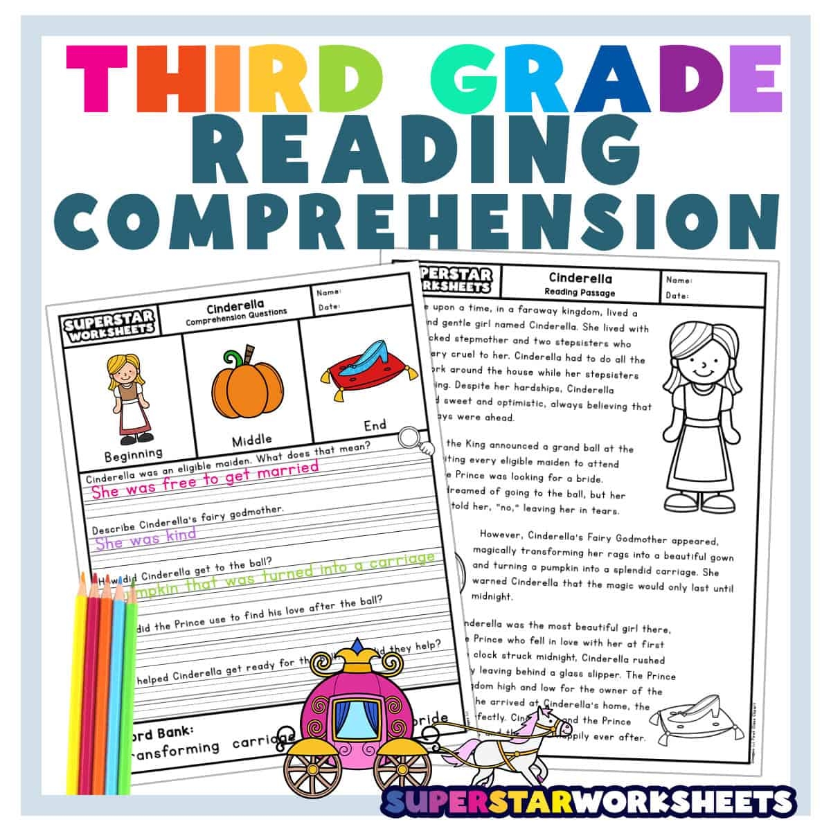Reading Comprehension Plot Worksheets