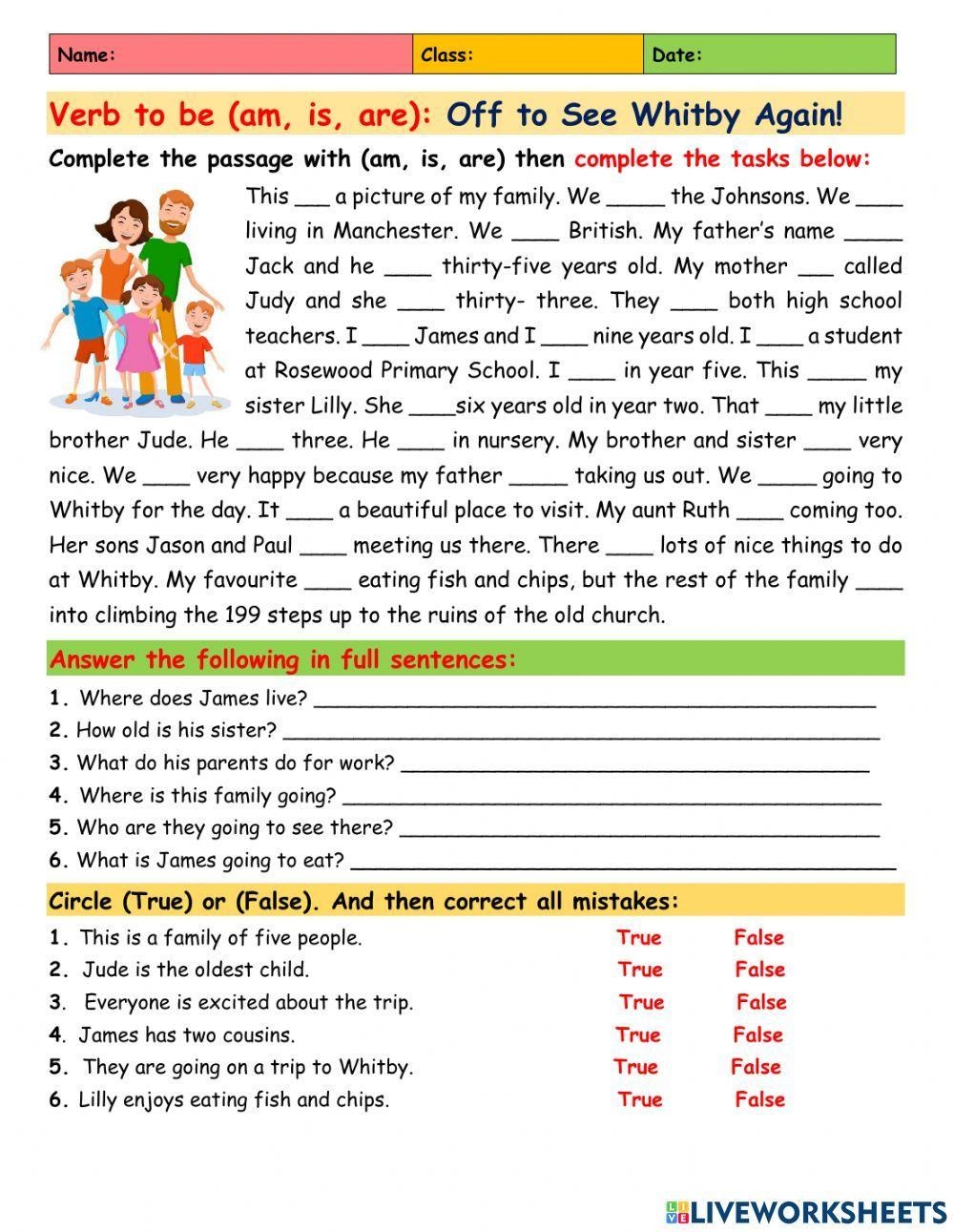 Wh Questions Worksheets Reading Comprehension
