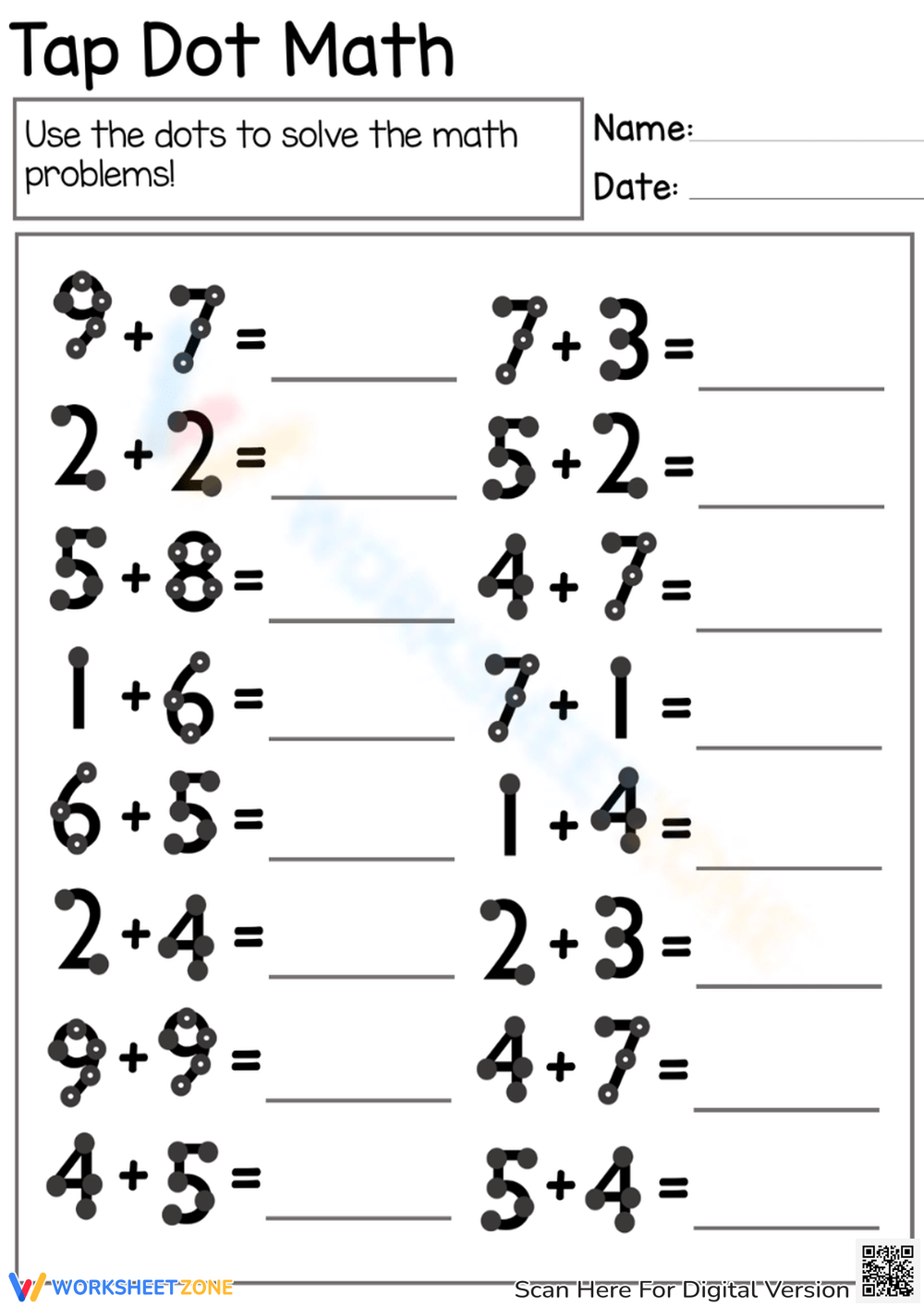 Touch Math Worksheets 2025 Touch Math Worksheets 2025