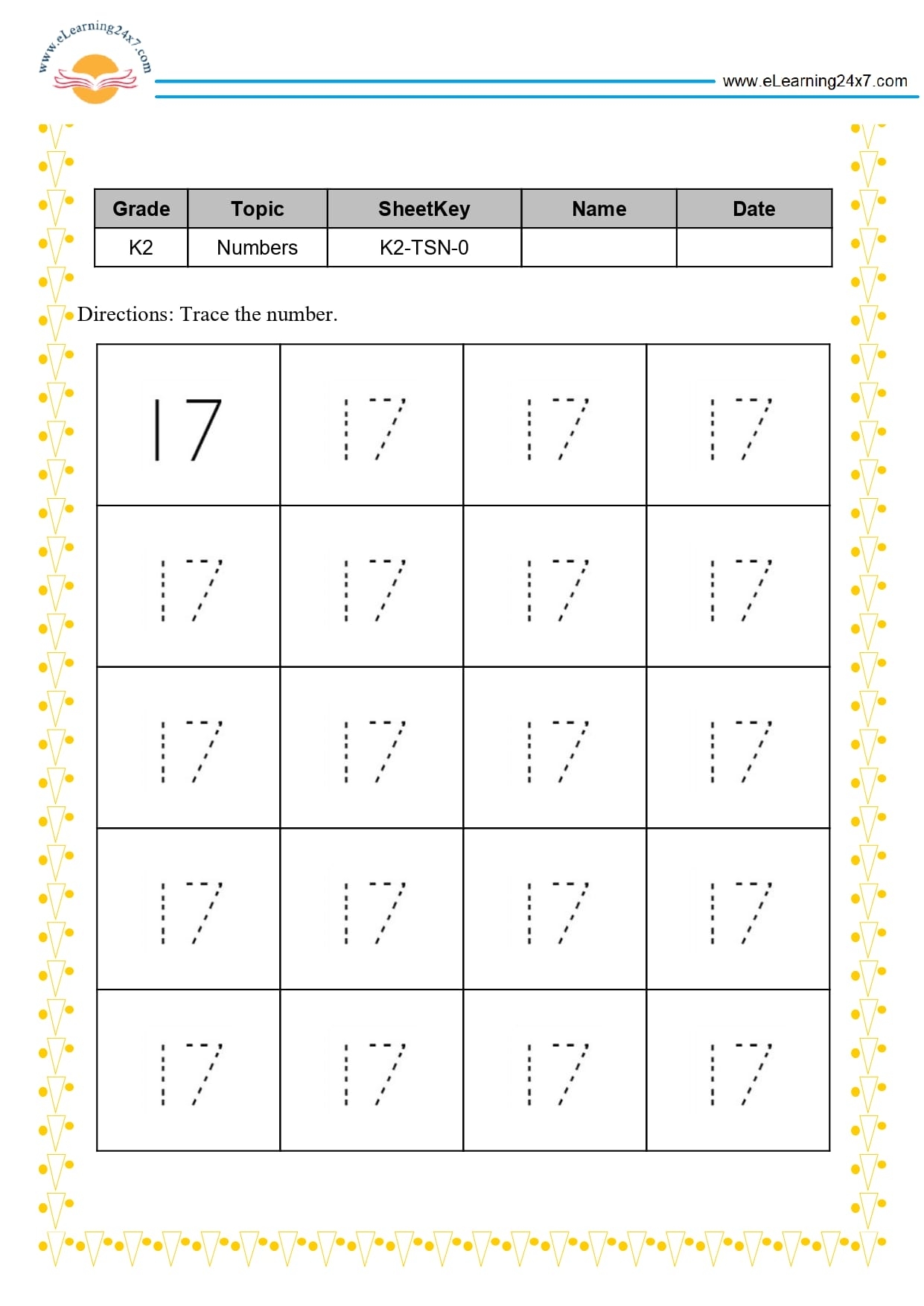 Trace Number 17 Www eLearning24x7