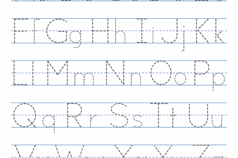 Trace Alphabet Letters Worksheets Free